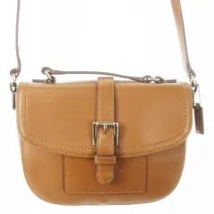 コーチ COACH ショルダーバッグ クロスボディ ポシェット レザー 革 フラップ ベルト オックスフォード 茶 ブラウン /CK19 ■GY18