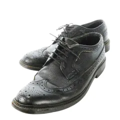 リーガル REGAL ビジネスシューズ レザー 革 ウイングチップ メダリオン 外羽根 レースアップ 8 26.0cm 黒 ブラック /CK2 ■GY18