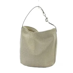 コーチ COACH F29894 トートバッグ ハンド レザー 編み込み ロゴ 白 ホワイト ■GY18 /MQ