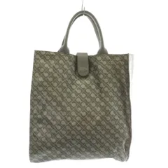 ゲラルディーニ GHERARDINI ソフティ トートバッグ ハンド ナイロン 折りたたみ ロゴ 総柄 グレー /XZ ■GY18