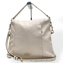 美品　COACH コーチ　2way ショルダーバッグ　レザー　アイボリー