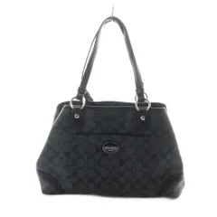 コーチ COACH F23721 トートバッグ ハンド PVC レザー ロゴ 黒 ブラック ■GY11 /MQ