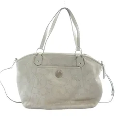 コーチ COACH ハンドバッグ ショルダーバッグ 2way レザー 本革 ベージュ パンチング シグネチャー柄 F19688 /KW ■GY18