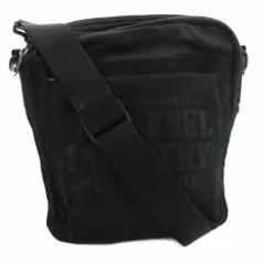 ディーゼル DIESEL ショルダーバッグ クロスボディ 斜め掛け ロゴ 黒 ブラック /FF ■GY18