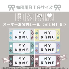 オーダー 名前シール  アイロン不要 お布団用 大きめ カット済み  男の子 女の子 入園 入学 保育園 幼稚園 子供 名入れ なまえシール  ノンアイロン  布  【PLAY NAME】クールカラーver.