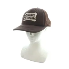 スタンダード カリフォルニア STANDARD CALIFORNIA キャップ 帽子 メッシュ ロゴ 茶 ブラウン ■GY03 /MQ