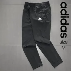 adidas アディダス　刺繍ロゴ　 ジョガーパンツ　ブラック　M
