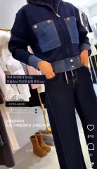 BR デニム バイカラー アウター + バンディング パンツ byssiny ラドゥナ ハナ様