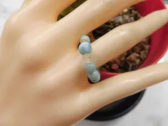 天然石 ラリマーリング 10号前後 　　261221135