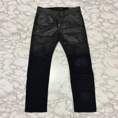 トレンド【DIESEL ディーゼル  【商品名】LIMITED EDITION/BUSTER REGULAR SLIM tapered/コーティング 刺子 ダメージ加工/デニム パンツ