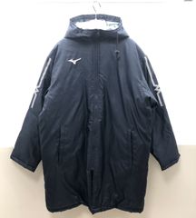 Mizuno ダウンコート ベンチコート ネイビー ブルー M 箱根駅伝 ミズノ SGSF26-0633