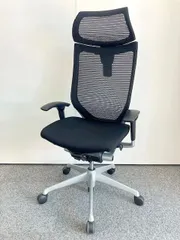 【東京都限定送料2200円も可】オカムラ　バロンチェア　エクストラハイバック　ブラック　可動肘　可動ヘッドレスト