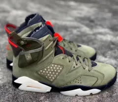 ナイキ エア ジョーダン 6 X トラヴィス スコット レトロ オリーブ 280 新品