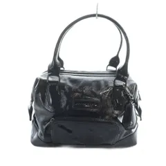 ロンシャン LONGCHAMP レジェンド ドクターズ バッグ ハンド バッグ ミニボストン エナメル 黒 ブラック ■GY18 /MQ