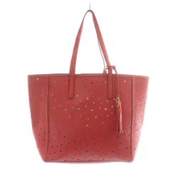 コールハーン COLE HAAN ナタリー レーザー フローラル トートバッグ 牛革 レザー パンチング 花柄 総柄 赤 レッド CHO11677 /XZ ■GY11