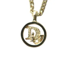 クリスチャンディオール Christian Dior ネックレス アクセサリー ペンダント ロゴ サークル 刻印 ゴールド色 ■GY11 /MQ ■OH