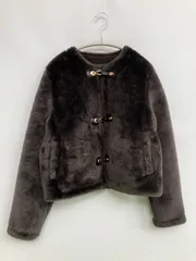 ZARA ザラ ムートンコート USA XS ブラウン ショート丈 フードなし