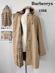 Burberrys バーバリーズ　コート　ノバチェック　ロゴ刺繍　ベージュ　フード付き