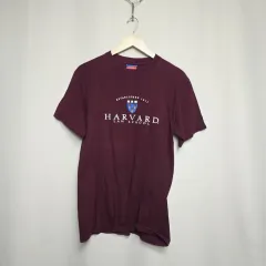 チャンピオン ユニセックス ヴィンテージ ハーバード プリンティング 半袖Tシャツ M