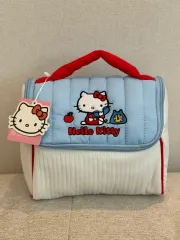 ハローキティ キルティング ポーチ バッグ スカイブルー 新品