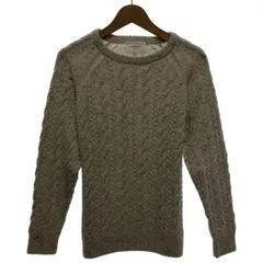 URBAN RESEARCH DOORS　セーター　長袖　ニット　トップス　クルーネック　ケーブル編み　無地　古着　/1585