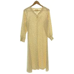 ITEMS URBAN RESEARCH　ワンピース　長袖　ロング丈　ロング丈　水玉　古着　/2408