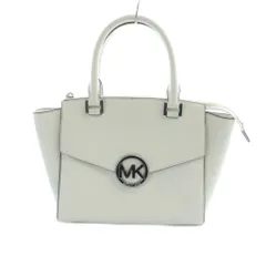 マイケルマイケルコース Michael michael kors ハンドバッグ トート PVC ロゴ 白 ホワイト ■GY18 /MQ