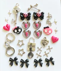 No.405　ネイルパーツ　y2k　個性的　地雷系　ドクロ　まとめ売り