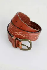 良革質 レザー ベルト【古着】【中古】【メンズ】【レディース】男性 女性 アメカジ オシャレ おしゃれ 革 皮 バイク バイカー ラルフローレン RRL