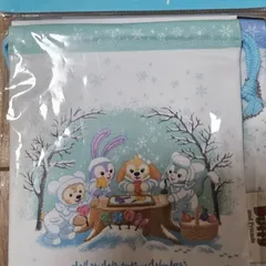 ダッフィーフレンズきんちゃく2枚