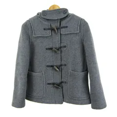 シップス ダッフルコート アウターショート コートジャケット 英国製 ロンドントラディション レディース Sサイズ グレー SHIPS 【中古】