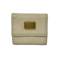 MARC BY MARC JACOBS(マークバイマークジェイコブス) 2つ折り財布 - ベージュ レザー
