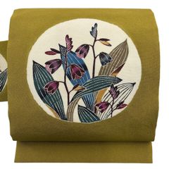 美品】 袋帯 秀品 鳳凰 菊 金糸 刺繍 銀色 六通 正絹 【中古】 - メルカリ