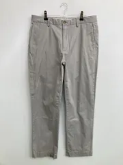 Polo Ralph Lauren ポロラルフローレン チノパンツ 32/30 グレー フルレングス コットン 無地 ワンポイント ストレート スタンダード レギュラー