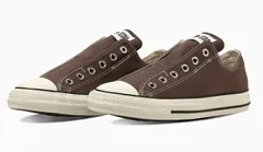【CONVERSE】1SE944 (26cm-28cm) ALL STAR SLIP N OX DARKBROWN コンバース オールスター  スリップ ダークブラウン 紐なし キャンバス スニーカー シューズ 大人靴 ローカット