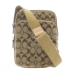 コーチ COACH ショルダーバッグ キャンバス シグネチャー 総柄 ベージュ 茶色 ブラウン 4270 /XZ ■GY18