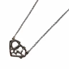 クリスチャンディオール Christian Dior ネックレス ペンダント ロゴ シルバーカラー /KW ■GY18