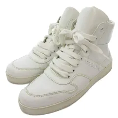 プラダスポーツ PRADA SPORT スニーカー シューズ ハイカット ロゴ サイドジップ 35.5 22.5cm 白 ホワイト /AE ■GY18