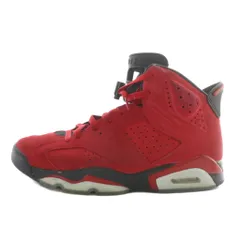 ナイキ NIKE エアジョーダン6 レトロ トロブラボー Air Jordan 6 Retro Toro Bravo スニーカー スエード ハイカット US9.5 27.5cm 赤 レッド 黒 ブラック CT8529-600 /XZ ■GY18