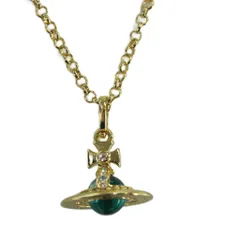 ヴィヴィアンウエストウッド Vivienne Westwood NEW TINY ORB タイニーオーブ ネックレス ペンダント チェーン ロゴ ゴールドカラー 水色 ライトブルー /KW ■GY18