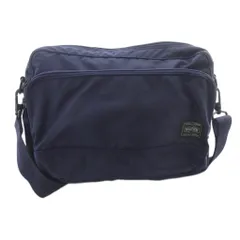 ポーター PORTER 吉田カバン ショルダーバッグ フラッシュ ロゴ 紺 ネイビー