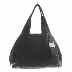 サルヴァトーレフェラガモ Salvatore Ferragamo ヴァラリボン ハンドバッグ トート キャンバス エナメル ロゴ 黒 ブラック /XZ ■OH ■GY11