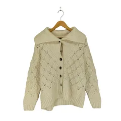 ザラ ZARA ボンボンニットカーディガン レディース  M