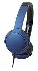 【中古-非常に良い】audio-technica SoundReality ポータブルオンイヤーヘッドホン ディープブルー ATH-AR3 BL