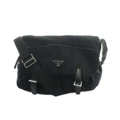プラダ PRADA メッセンジャー バッグ ショルダー バッグ 斜めがけ ナイロン 黒 ブラック ■GY18 /MQ ■OH