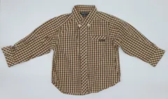 【新入荷!!】☆セット割対応☆ コムサイズム ベビー シャツ ギンガムチェック 90cm （2174）