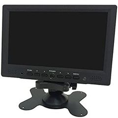 Used - Very Good Condition 7-inch Car Backup Monitor with 1080P HDMI Output, VGA Port, Connects to PC, DVD, Backup Camera, etc., Includes IR Remote Control