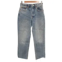 ザラ ZARA デニムパンツ ジーンズ ストレート 36 カットオフ インディゴブルー /GV ■GY60