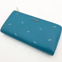 JILLSTUART ジルスチュアート 長財布 ラウンドファスナー ブルー 中古のサムネイル