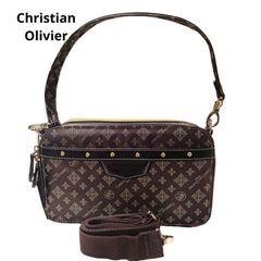 極美品☆ANNA SUI ウォールデコ柄 ショルダーバッグ バタフライ